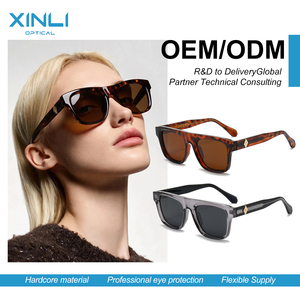Rectangle Full Rim Sunglasses UV400 Blue Lens Unisex Adult Sun Protection - Product Image 6