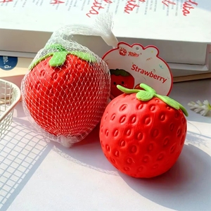 Jouet anti-stress en caoutchouc Boway 9981 unisexe en forme de grande fraise à presser, en maille, très rentable, faible MOQ, produit transfrontalier à succès, Ventin - Product Image 6