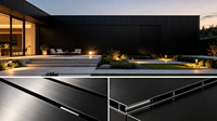 Mur-rideau vertical en aluminium sur mesure, découpe laser 3D, étanche, résistant à la corrosion, protection de la vie privée