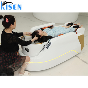 Ghế gội đầu <span class=keywords><strong>spa</strong></span> Nhật Bản thông minh với bồn gội sứ, ghế làm tóc cho tiệm cắt tóc - Product Image 5