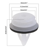 51410407984 Clips de carrosserie automatique à trous à large portée Retenues de type poussoir en plastique pour camion de voiture