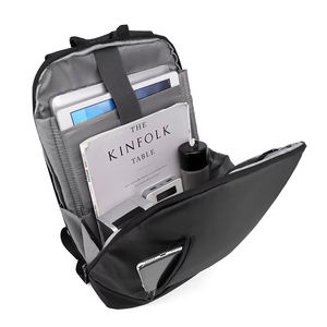 Custom Logo Anti-Theft Waterproof Oxford Business Laptop <b>Backpack</b> with USB Geometric Zipper 20-39L Capacity for Men - Product Image 3