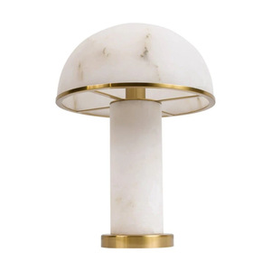 Lampe de table en forme de champignon blanc, en marbre, E27, Led, 220V, commande par interrupteur, pour salon, chambre à coucher, bureau - Product Image 1