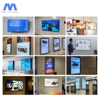 Écran publicitaire LCD numérique mural de 32 pouces pour centre commercial