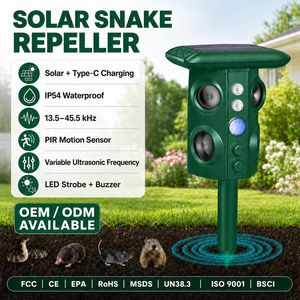 Dispositivo Repellente a Vibrazione Solare a Ultrasuoni OEM ODM per Topolini, Serpenti, Marmottini, Topolini d'Orso e Gopher per Esterni e Fattorie - Product Image 1