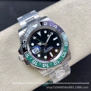 Montre transfrontalière Greenwich GMT avec lunette Cola, boîtier en acier inoxydable, pour homme, lumineuse, automatique, mécanique, étanche 100m, verre acrylique - Product Image 3