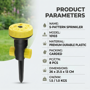 HONGCHEN Portable Plastic Cover Jet Watering Nozzle Low Pressure Mini Mobile Garden <strong>Irrigation</strong> System <strong>Micro</strong> <strong>Sprinkler</strong> 360 Gear - Product Image 5