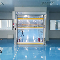 Porte d'usine industrielle à haute vitesse, technologie innovante, méthode d'ouverture par communication à distance, personnalisée pour les usines professionnelles