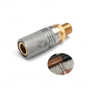 Adaptador de Conexión Rápida de Latón de 8mm, Macho y Hembra, para Carga de Aire, Desconexión Rápida, 1/8BSPP(G1/8), Plateado+Dorado, Zimakyfa OEM - Product Image 5