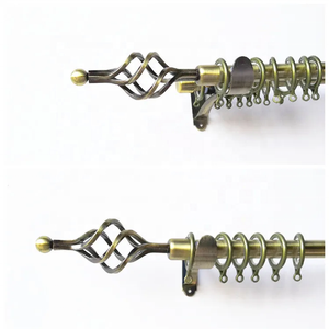 Diseños retorcidos de Metal de hierro clásico, remates de barra de cortina, tapas de extremo, cabeza de barra de cortinas de fábrica, remates de cortina de Metal de latón modernos - Product Image 1