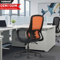 Fauteuil de bureau pivotant moderne en gros avec support lombaire, robuste, de niveau exécutif, pour personnel et cadres