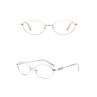 Gafas Ópticas Metálicas Hechas a Mano de Alta Gama, Ligeras, Ovaladas, Montura Completa, para Uso Diario, OEM/ODM, Personalizables