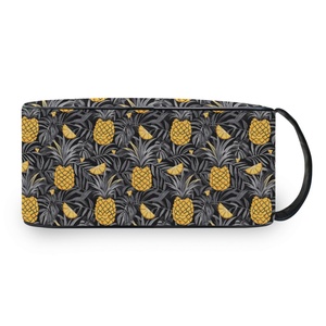 Sac de toilette imperméable à double fermeture éclair, grande capacité, portable, design ananas, prix abordable, logo personnalisé - Product Image 3