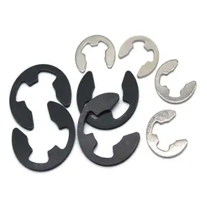 China Fabrikant 65G Veerstalen Ringen Standaard Din 471, 472 Zwarte Oxide Borgring Klikring Externe Circlips