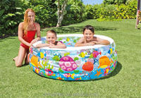 Intex 58480 piscine d'aquarium gonflable 3 anneaux piscine ronde pour enfants