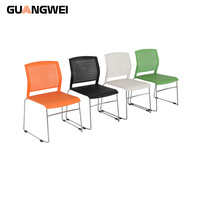 GUANGWEI Design moderne ergonomique empilable bureau salle de réunion école bibliothèque chaise d'étude