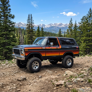 ฟอร์ด บรองโก้ SUV ปี 1979 รุ่น 2 ประตู ขับเคลื่อน 4 ล้อ เกียร์ธรรมดา พวงมาลัยซ้าย ล้อแม็กซ์อลูมิเนียม R17 เบาะผ้าสีเข้ม เบนซิน มือสอง - Product Image 4