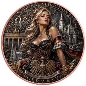 Pièce de collection de luxe en cuivre, série Beauté Nationale 2D, avec impression UV couleur, médailles commémoratives mondiales, pièces de monnaie en cuivre pour collection - Product Image 2