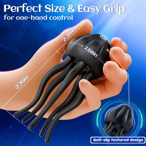 Fábrica al por mayor medusas vibrador pene entrenador vibrador masturbación masculina Productos eróticos para adultos juguetes sexuales para hombres - Product Image 5