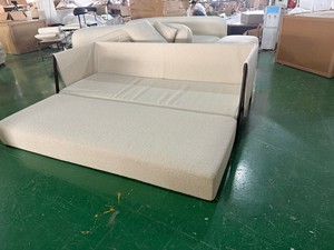 Sofá Cama Moderno, Elegante y Relajante, Sofá Convertible de Tela Bouclé para Sala de Estar - Product Image 4
