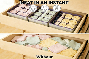 Organizzatore per Biancheria Intima Personalizzabile ed Ecologico, Pieghevole, in Tessuto Non Tessuto, Organizzatore per <span class=keywords><strong>Armadio</strong></span> e Cassetti per Abbigliamento - Product Image 4