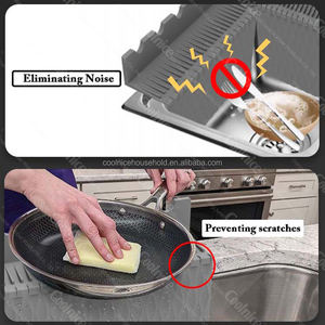 Piastra di ritegno a prova di spruzzi d'acqua per lavello da cucina con ventosa resistente piastra deflettore in Silicone impermeabile paraspruzzi d'acqua <span class=keywords><strong>Baff</strong></span> - Product Image 5