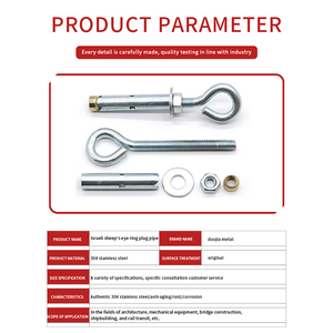 Ventas directas de fábricas de sujetadores chinos Ancla de manga de <span class=keywords><strong>ojo</strong></span> de oveja israelí el precio es bajo y se puede personalizar - Product Image 6