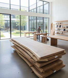 แผ่นไม้ซัวร์เนื้อแข็งแบบออร์แกนิก ขอบธรรมชาติ ดีไซน์ร่วมสมัย ทนทาน ลายไม้โดดเด่น เหมาะสำหรับเฟอร์นิเจอร์และโรงแรม - Product Image 2