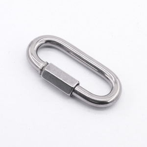 Hebilla de Anillo en D de Acero Inoxidable 304 316, Hebilla de Conexión Rápida para Cinturón Deportivo, Fundición a Presión - Product Image 1