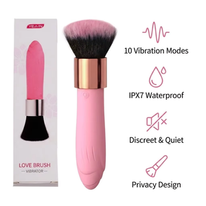 Cepillo Vibrador con 10 Frecuencias, Estimulador de Clítoris y Punto G, Discreto, de Silicona, Juguete Sexual para Mujeres - Product Image 1