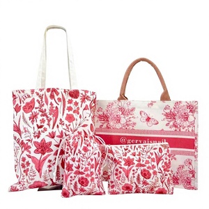 Bolsa de Maquillaje Portátil con Cremallera, Diseño Floral <span class=keywords><strong>Retro</strong></span>, Tejido Jacquard, Alta Calidad, Lavable a Mano - Product Image 6