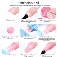 LILYCUTE Gel d'extension d'ongles couleur Aurora 7ml, marque privée, non collant, effet 3D, gel de modelage pour appliquer de la poudre à ongles