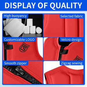 سترة نجاة رياضية مائية للبالغين بسعر المصنع، مصنوعة من رغوة PVC مخصصة للتزلج الشراعي والسباحة، سترة نجاة شخصية - Product Image 2