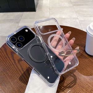 Coques de téléphone <span class=keywords><strong>portable</strong></span> antichoc en métal transparent de haute qualité avec support pour iPhone 17 Pro Max – Accessoires de téléphone <span class=keywords><strong>portable</strong></span> - Product Image 4