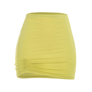 Viviblook J26ST287 New Women Outfit <b>Sexy</b> Sleeveless Solid Color Halter Hollowed Tank Top Tight Mini Skirt Two Piece <b>Set</b> - Product Image 6