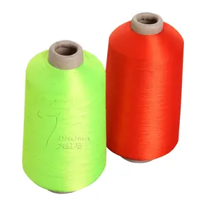 yarn polyester cone dye semi dull polyester twisted yarn low breakage high color fastness 150 denier polyester yarn