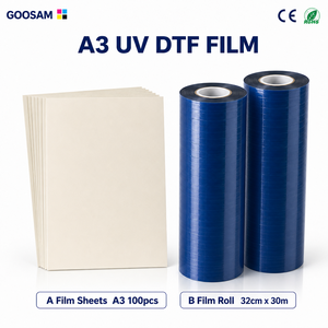Film de transfert UV DTF A3, feuilles de film A, rouleau de film B pour imprimante UV DTF, haute qualité, vente en gros, fourniture d'usine - Product Image 1