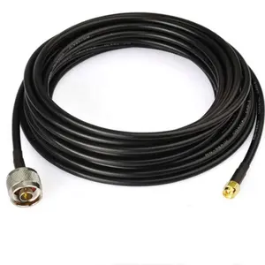 สายสื่อสาร RF COAX SMA RP ขนาด60ซม. ชุบทองสำหรับผู้ชาย N LMR400ตัวผู้และ SMA สำหรับ LMR 400สายโคแอกเชียล