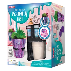 Color Box Diy Pouring Drawing Kit Arts and Crafts Kit <strong>Kids</strong> Educational <strong>Garden</strong> Ceramic Flowerpot Painting Other Toys <strong>Sets</strong> - Product Image 1