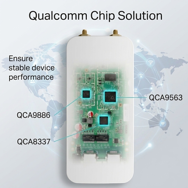 ISP Grade 1200Mbps Dual Band Outdoor WiFi AP 128 Users 48V PoE Access Point