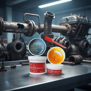 Mastic de réparation métallique <span class=keywords><strong>haute</strong></span> résistance et <span class=keywords><strong>haute</strong></span> température 111 112 113, époxy pour acier, fer, aluminium, cuivre, 500g - Product Image 2