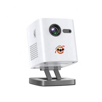 EASUNTECH Pico WiFi sans fil rechargeable, projecteur 3D DLP de poche, LED intelligent Android portable, mini projecteur 4K, 300 lumens, 32 Go, 2 Go