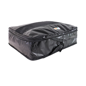 Organisateurs de bagages de voyage à fermeture éclair, lot de 7 pièces, 40x10x30cm, en nylon noir compressible, vente en gros Senda Premier - Product Image 4