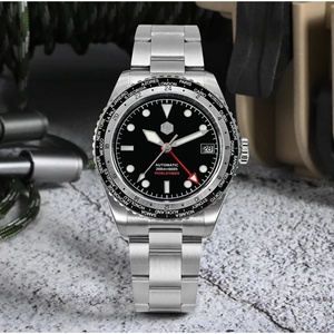 San Martin Mens GMT Watches Luxury <b>Automatic</b> Mechanical <b>Wristwatch</b> Diver 20ATM Waterproof BGW-9 Luminous Sapphire NH34 Sport - Product Image 4