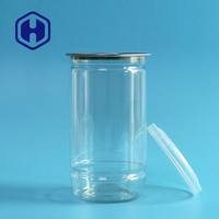 209 #   Boîtes en plastique PET de 350 ml sans BPA, de qualité alimentaire, pour collations, graines de melon, noyaux, noix, biscuits et chocolat, avec ouverture facile