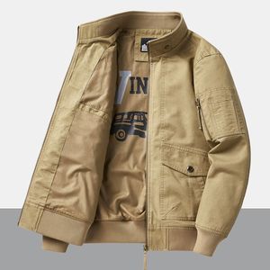 Logo personnalisé printemps automne 100% coton col montant multi-poches manteau utilitaire coupe décontractée vêtements de travail <span class=keywords><strong>veste</strong></span> de terrain pour hommes - Product Image 2