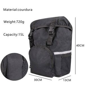 Bolsa de maletero para bicicleta BSCI de 15L, alforjas para ciclismo, accesorios de equipaje, bolsas impermeables para asiento trasero. - Product Image 2
