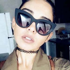 Lunettes de soleil œil de chat vintage personnalisées avec logo, noires, pour femmes, protection UV400, Gafas Oculos De Sol - Product Image 3