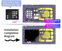 Puce de projecteur de points JC Romeo 1 2 JCID Face ID, circuit intégré matriciel de points pour iPhone X à 15 Pro Max, pour iPad Pro 4 5, réparation Face ID
