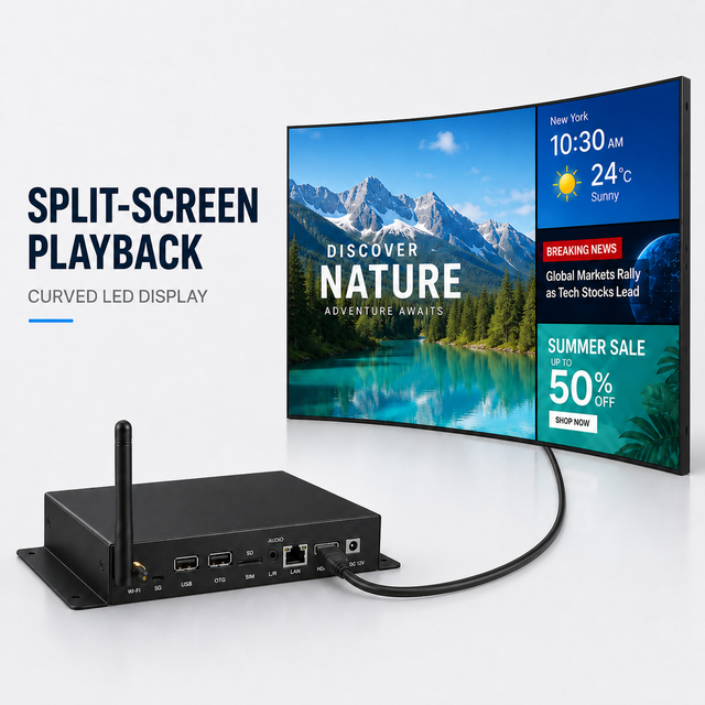 Android Digital Signage Box RK3568 AD Player Turns Ordinary Screens Into Smart Signage for Public Information and Wayfinding